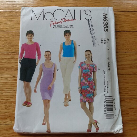 Plus Size 16-22 Tops Dresses Sewing Pattern UNCUT McCall's 6355 - Picture 1 of 13